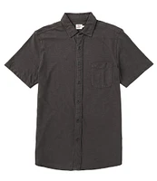 Faherty Knit Seasons Short Sleeve Woven Shirt