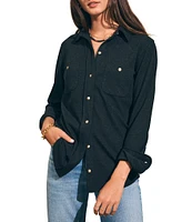 Faherty Legend Long Sleeve Button Front Shirt