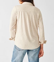 Faherty Legend Long Sleeve Button Front Shirt