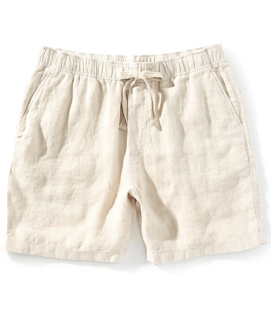 Faherty Linen 6.5#double; Inseam Shorts