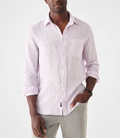 Faherty Linen Laguna Long Sleeve Woven Shirt