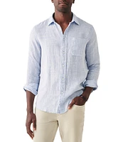 Faherty Linen Laguna Long Sleeve Woven Shirt