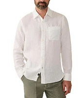 Faherty Linen Laguna Long Sleeve Woven Shirt