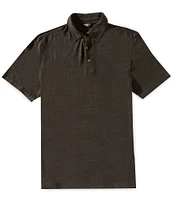 Faherty Linen Short Sleeve Polo Shirt
