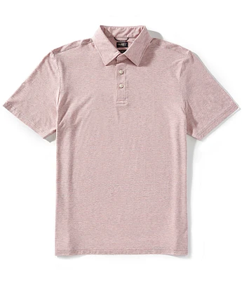 Faherty Movement Feeder Stripe Stretch Short Sleeve Polo Shirt