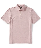 Faherty Movement Feeder Stripe Stretch Short Sleeve Polo Shirt