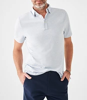Faherty Movement Heather Short Sleeve Polo Shirt