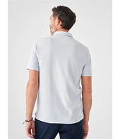 Faherty Movement Heather Short Sleeve Polo Shirt