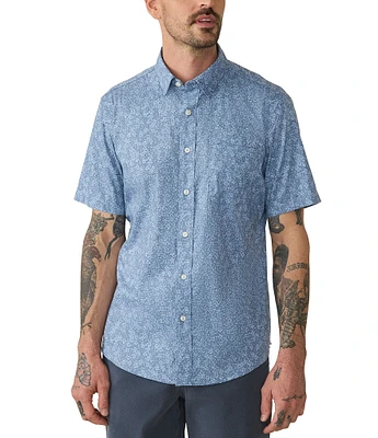 Faherty Movement Performance Short Sleeve Woven Shirt