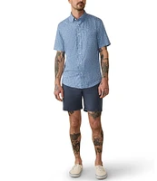 Faherty Movement Performance Short Sleeve Woven Shirt
