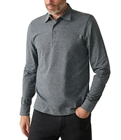 Faherty Movement Pique Long Sleeve Polo Shirt