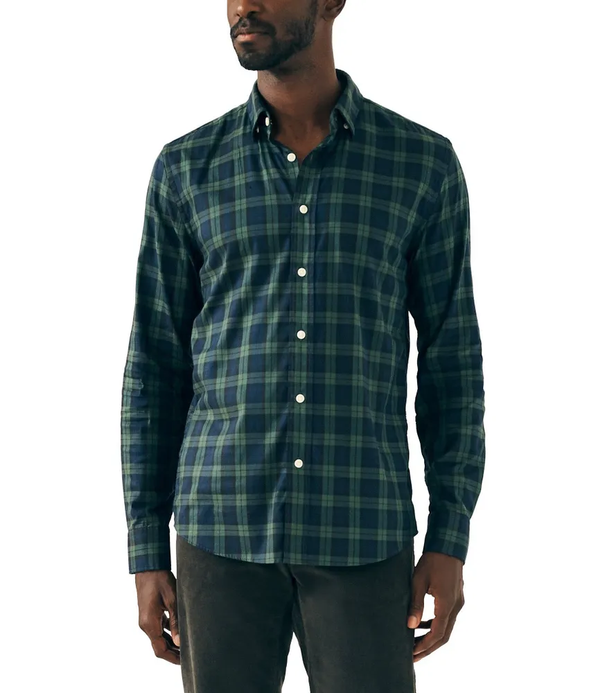 Faherty Movement Plaid Long Sleeve Woven Shirt