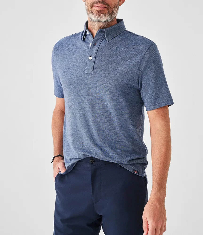 Faherty Movement Short-Sleeve Polo Shirt