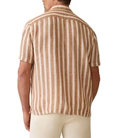 Faherty Palma Linen Short Sleeve Woven Camp Shirt