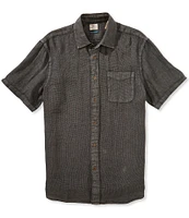 Faherty Palma Linen Short Sleeve Woven Shirt