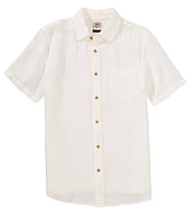 Faherty Palma Linen Short Sleeve Woven Shirt