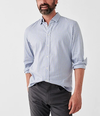 Faherty Performance Stretch Movement Gingham Woven Shirt