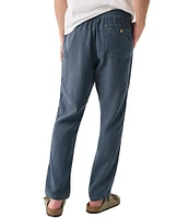 Faherty Slim Fit Linen Drawstring Pants