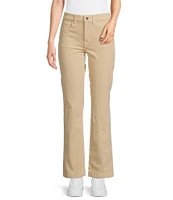 Faherty Soft Stretch Corduroy High Rise Straight Long Leg Pant