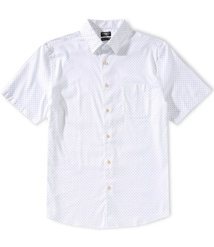 Faherty Stretch Movement Short Sleeve Woven Shirt