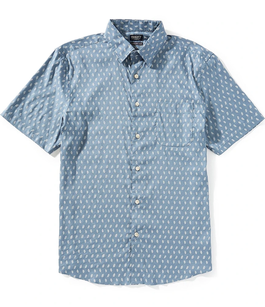 Faherty Stretch Movement Short Sleeve Woven Shirt