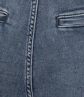 Faherty Stretch Terry Front Patch Pocket High Rise Shorts