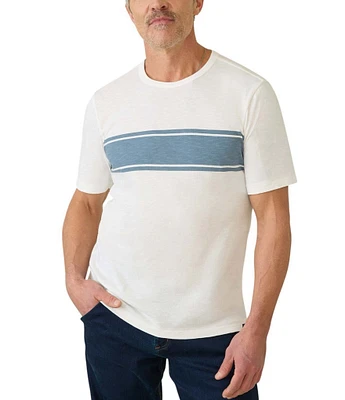 Faherty Sunwashed Chest Stripe Short Sleeve T-Shirt