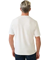 Faherty Sunwashed Chest Stripe Short Sleeve T-Shirt