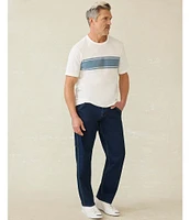 Faherty Sunwashed Chest Stripe Short Sleeve T-Shirt