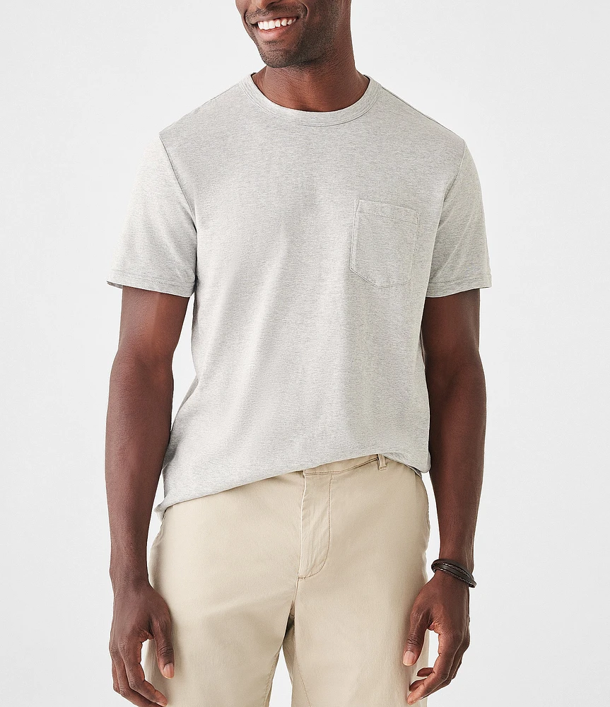 Faherty Sunwashed Pocket Short Sleeve T-Shirt