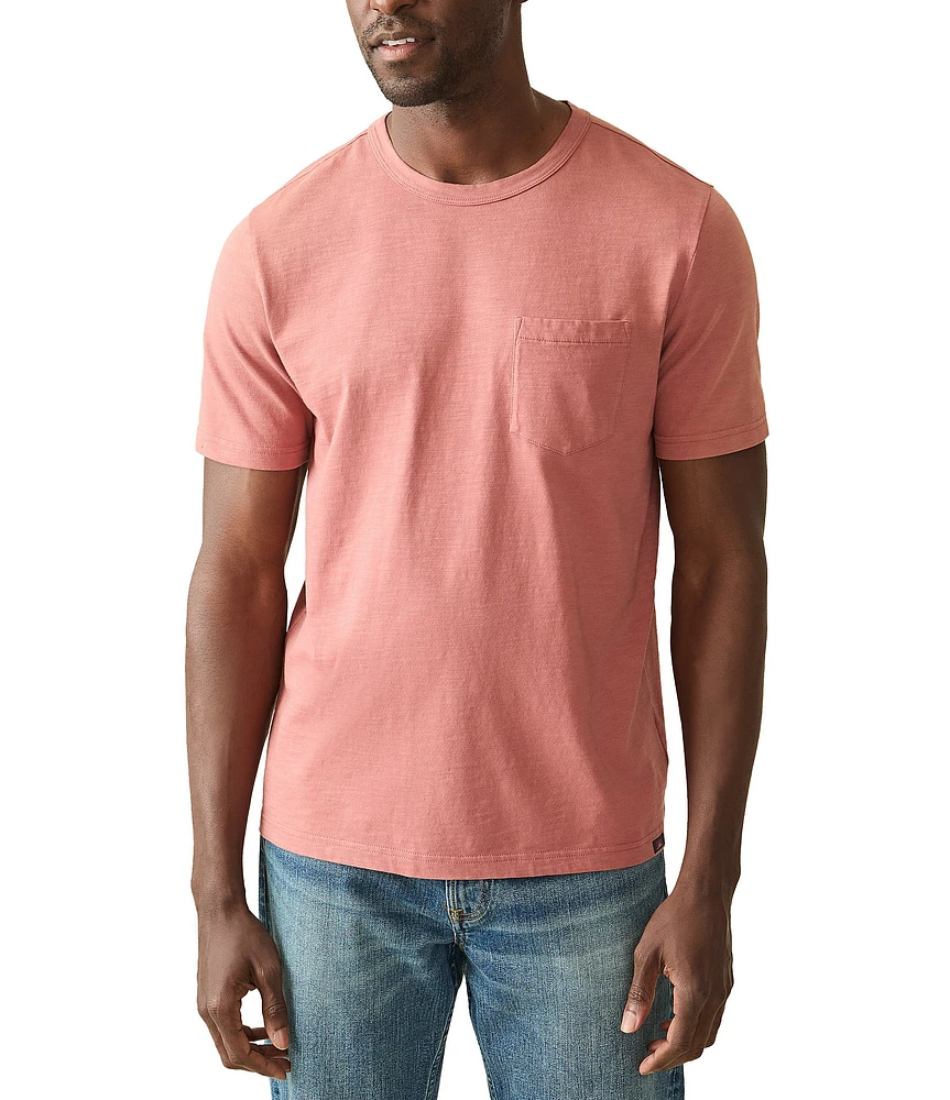 Faherty Sunwashed Pocket Short Sleeve T-Shirt