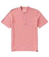 Faherty Sunwashed Short Sleeve Henley Shirt