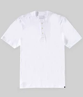 Faherty Sunwashed Short Sleeve Henley Shirt