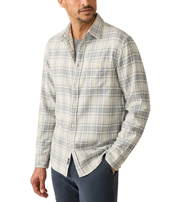 Faherty Super Brushed Stretch Flannel Long Sleeve Woven Shirt