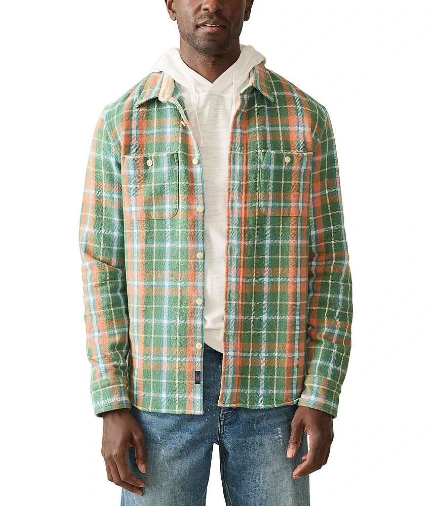 Faherty The Surf Flannel Long Sleeve Woven Shirt