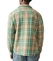 Faherty The Surf Flannel Long Sleeve Woven Shirt