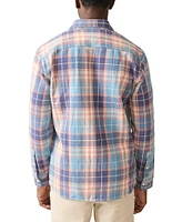 Faherty The Surf Flannel Long Sleeve Woven Shirt