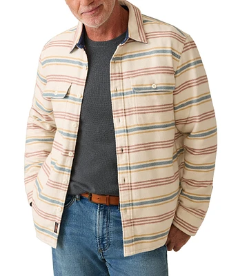 Faherty Wavebreaker Flannel Long Sleeve Woven Shirt