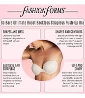 Fashion Forms Go Bare Ultimate Boost Backless Strapless Push-Up Bra