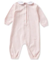 Feltman Brothers Baby Girls Newborn-9 Months Knit Coverall and Hat Set