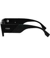 FENDI Unisex Diagonal 51mm Rectangle Sunglasses