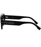 FENDI Unisex Fendigraphy 55mm Square Sunglasses