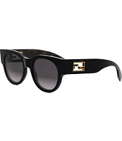 FENDI Women's Baguette 53mm Round Sunglasses