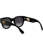 FENDI Women's Baguette 53mm Round Sunglasses