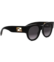 FENDI Women's Baguette 53mm Round Sunglasses