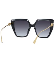 FENDI Women's Baguette 55mm Geometric Oversized Sunglasses