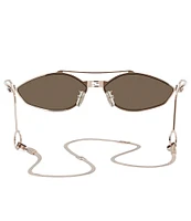 FENDI Women's Baguette 57mm Oval Sunglasses