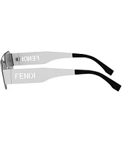 FENDI Women's Fendi Cut Out 55mm Mirrored Round Sunglasses