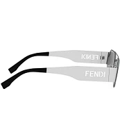 FENDI Women's Fendi Cut Out 55mm Mirrored Round Sunglasses