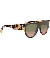 FENDI Women's Fendi First 99mm Havana Shield Sunglasses